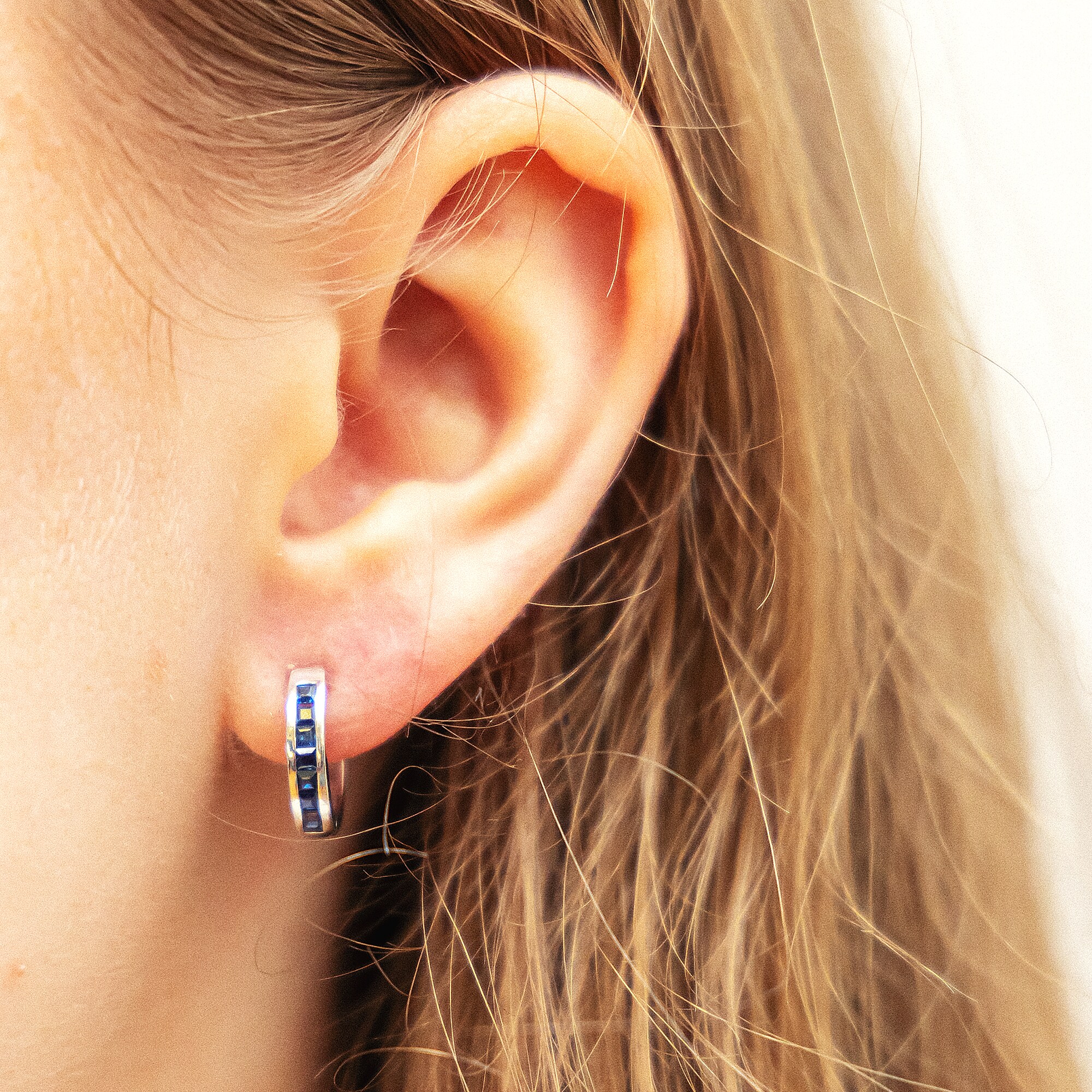 Fascination by Ellen K. Ohrringe Gold 585 Safir blau