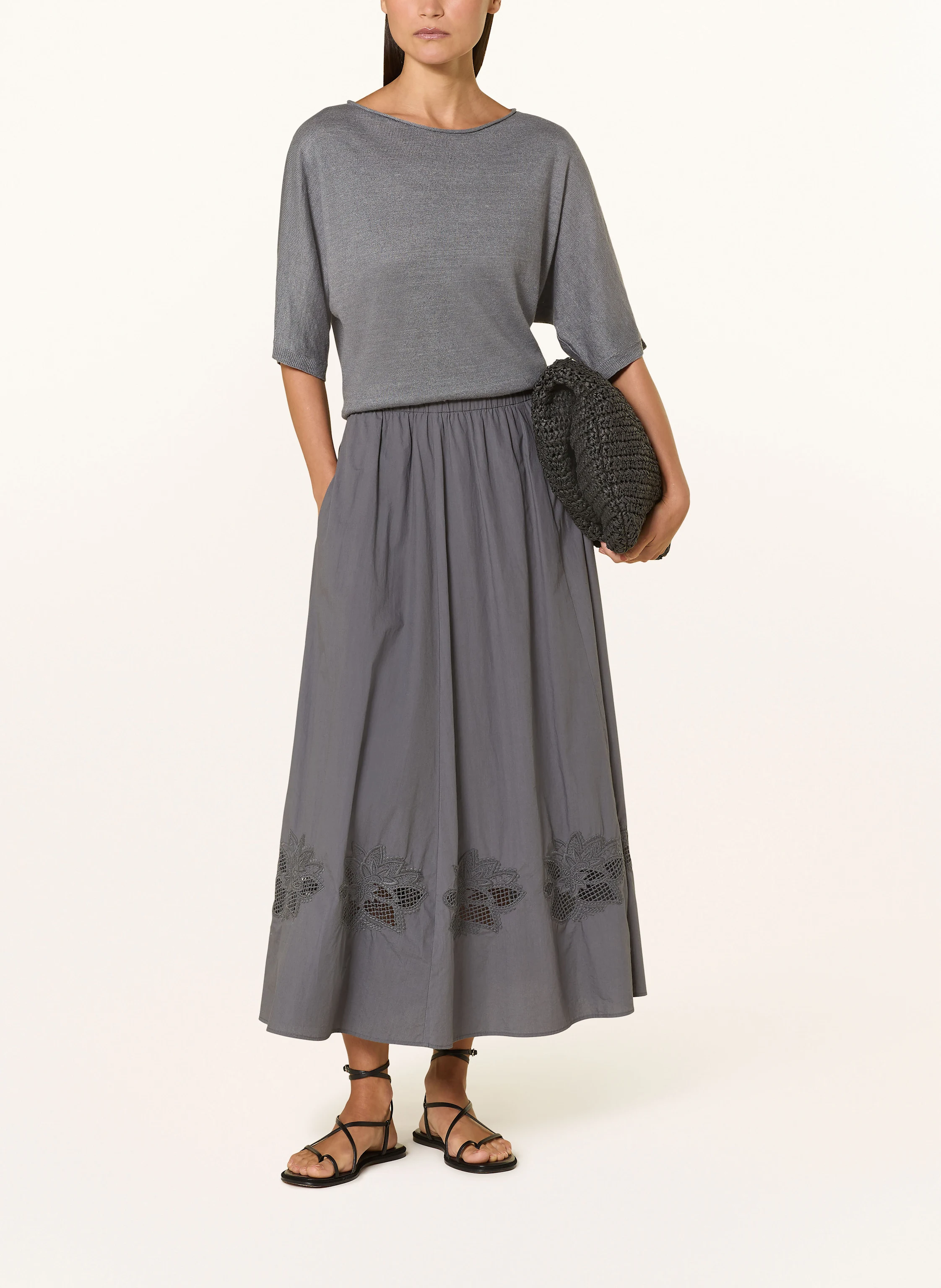 LUISA CERANO Strickshirt aus Leinen