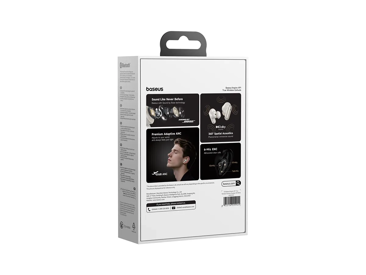 Inspire XP1 TWS ANC In-Ear Bluetooth 6.0 Kopfhörer mit Sound by Bose und Quiet Comfort Ergonomie (A0010903) - Starlight Off-White