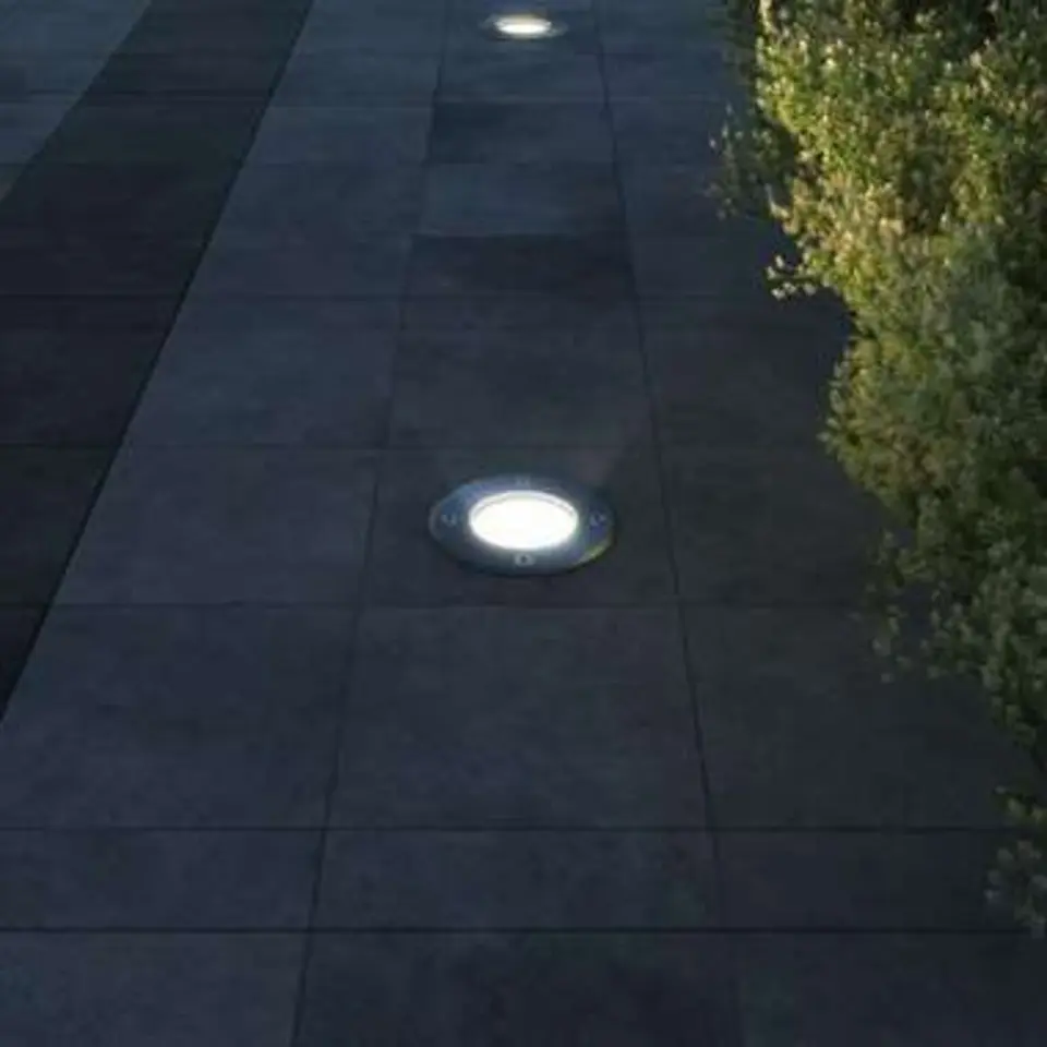 vidaXL - Inbouw Tuinlamp - Zilver - Aluminium - 3 stuks