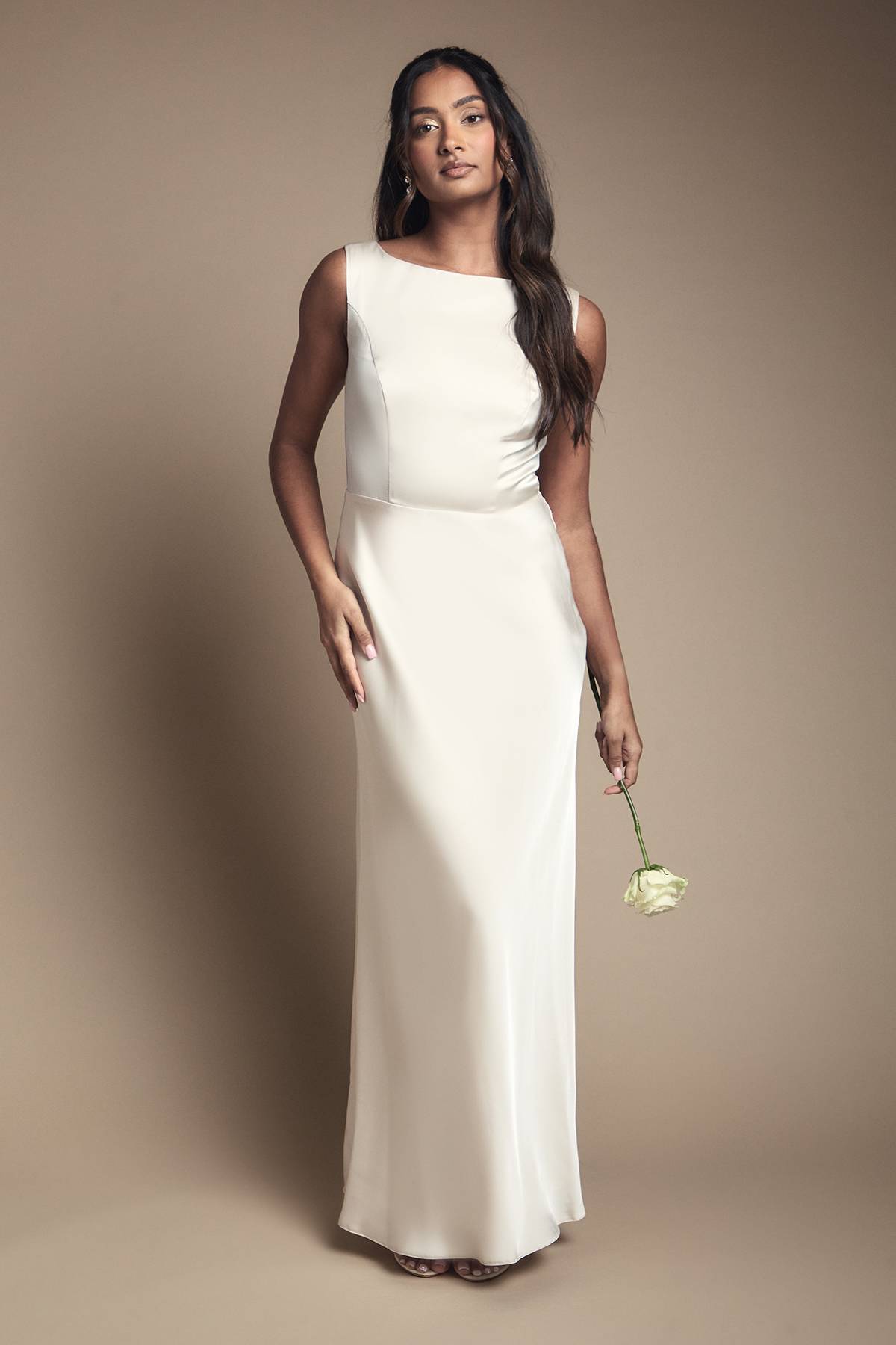 Coast Robe de Demoiselle d'Honneur en Satin Sans Manches