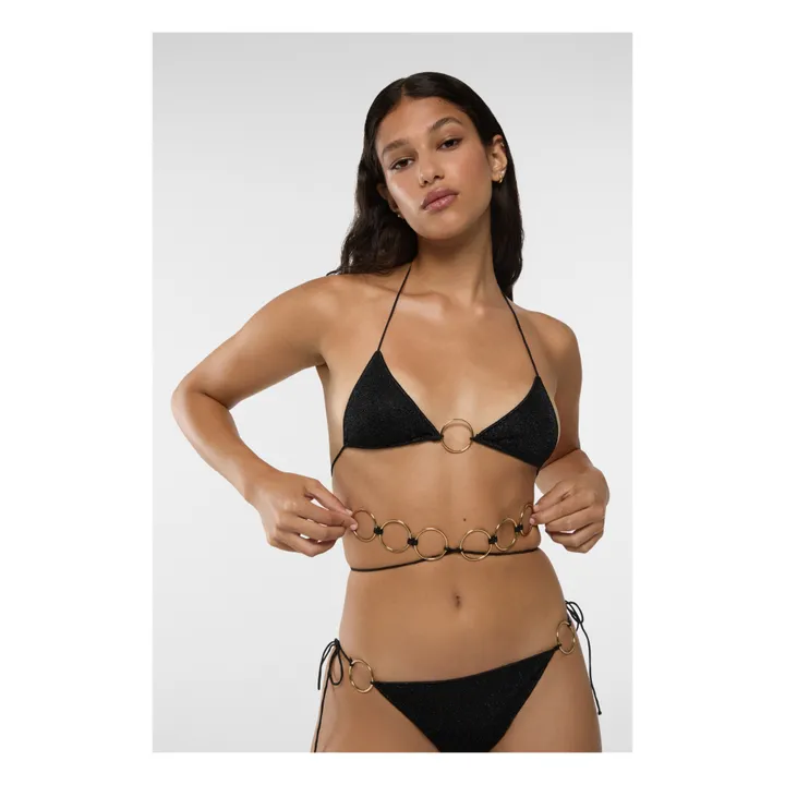 Oseree Maillot 2 Pièces Lumière Ring Lace | Noir