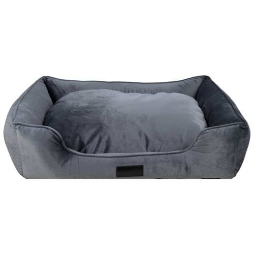 Cama cinza para cachorro