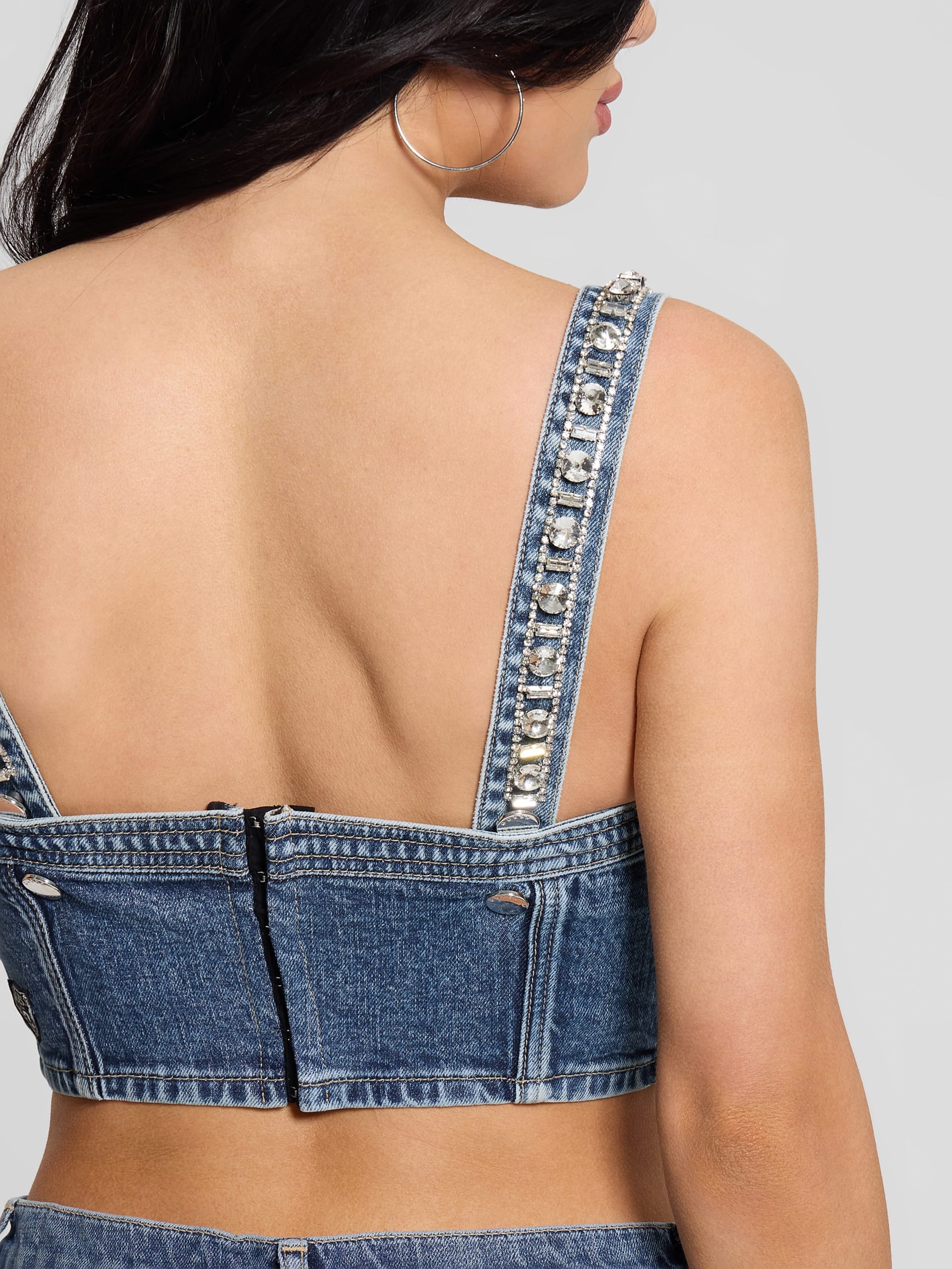 Bustiê Kety em jeans