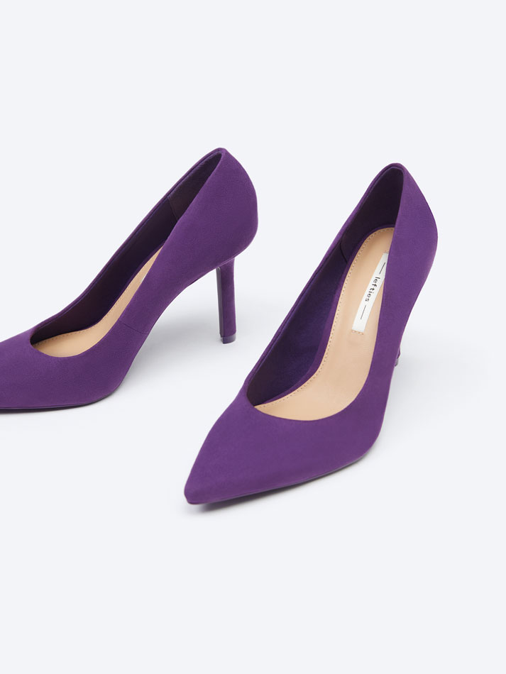 Sapato de salto baixo - Roxo