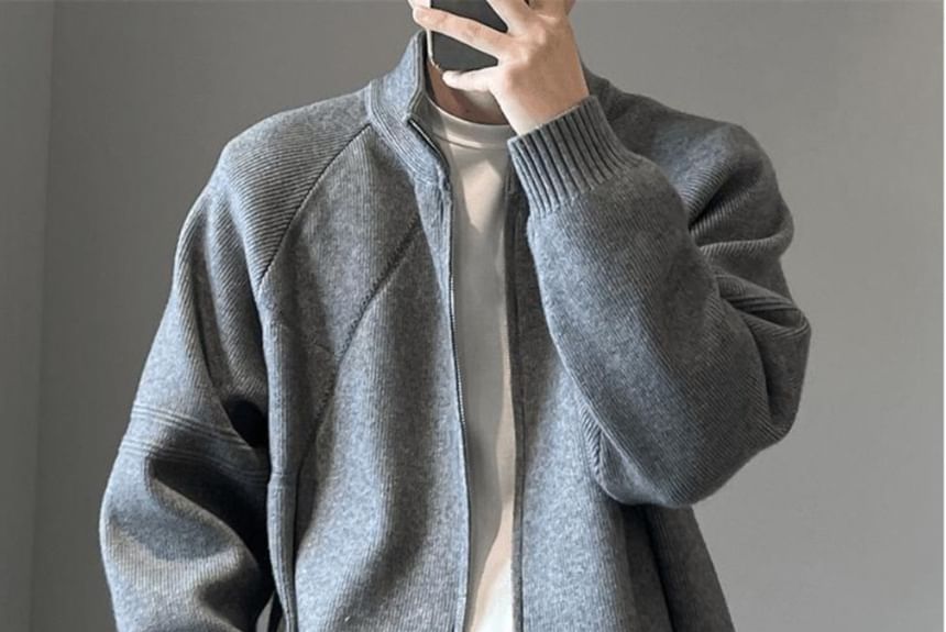 Real Boy - Cardigan met opstaande kraag en rits