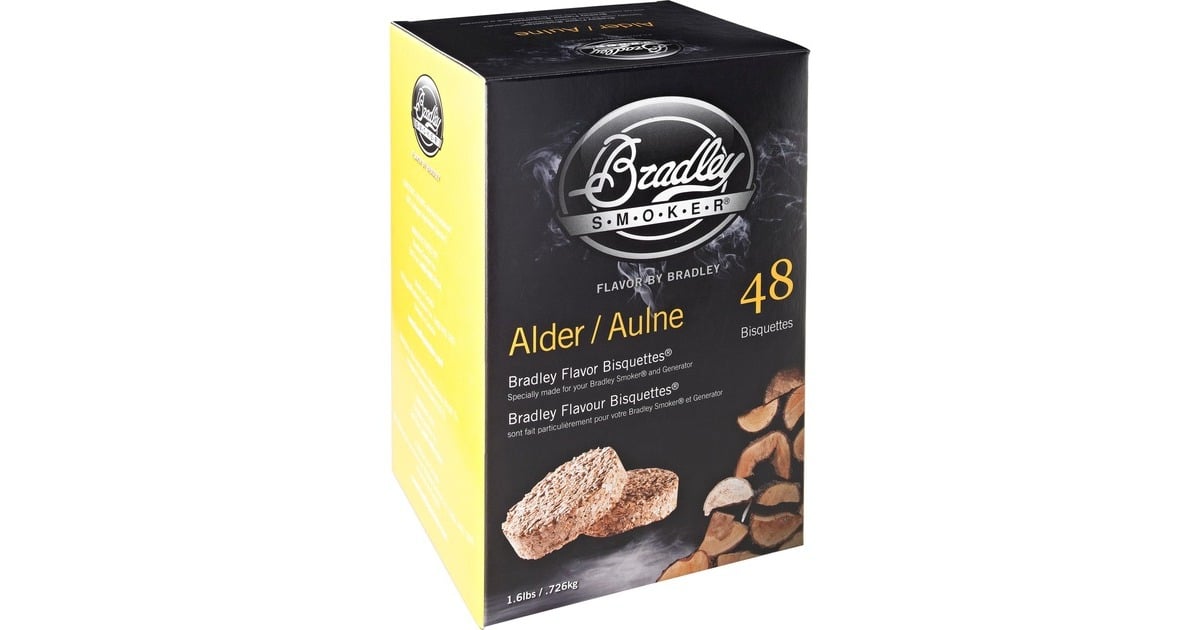 BradleyAlder Wood Briketten rookhout  (48 stuks)