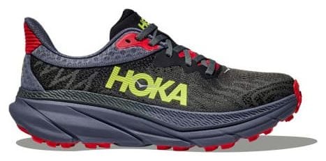 Chaussures Trail Hoka Challenger 7 Noir/Bleu/Rouge Femme