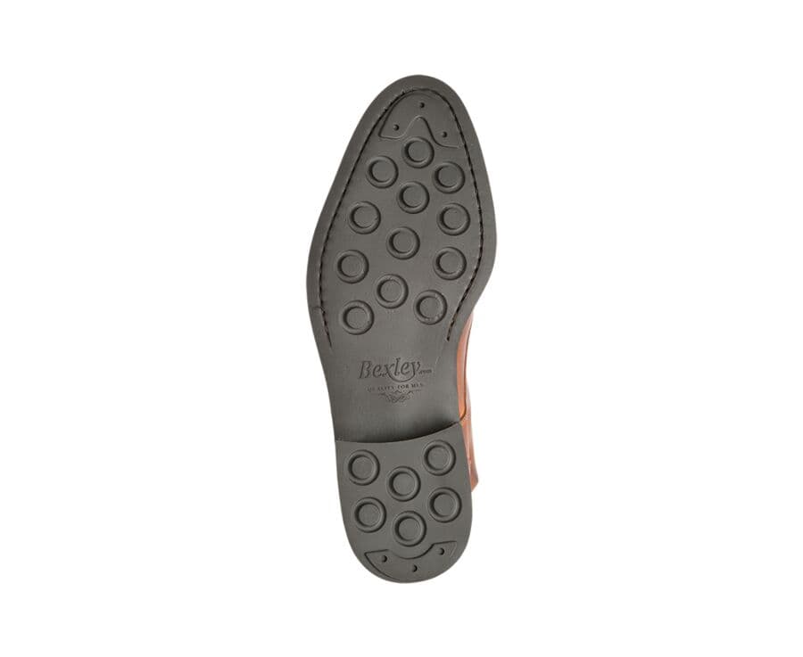 Derby boots homme à lacets Châtaigne patiné - ENFIELD II GOMME CITY
