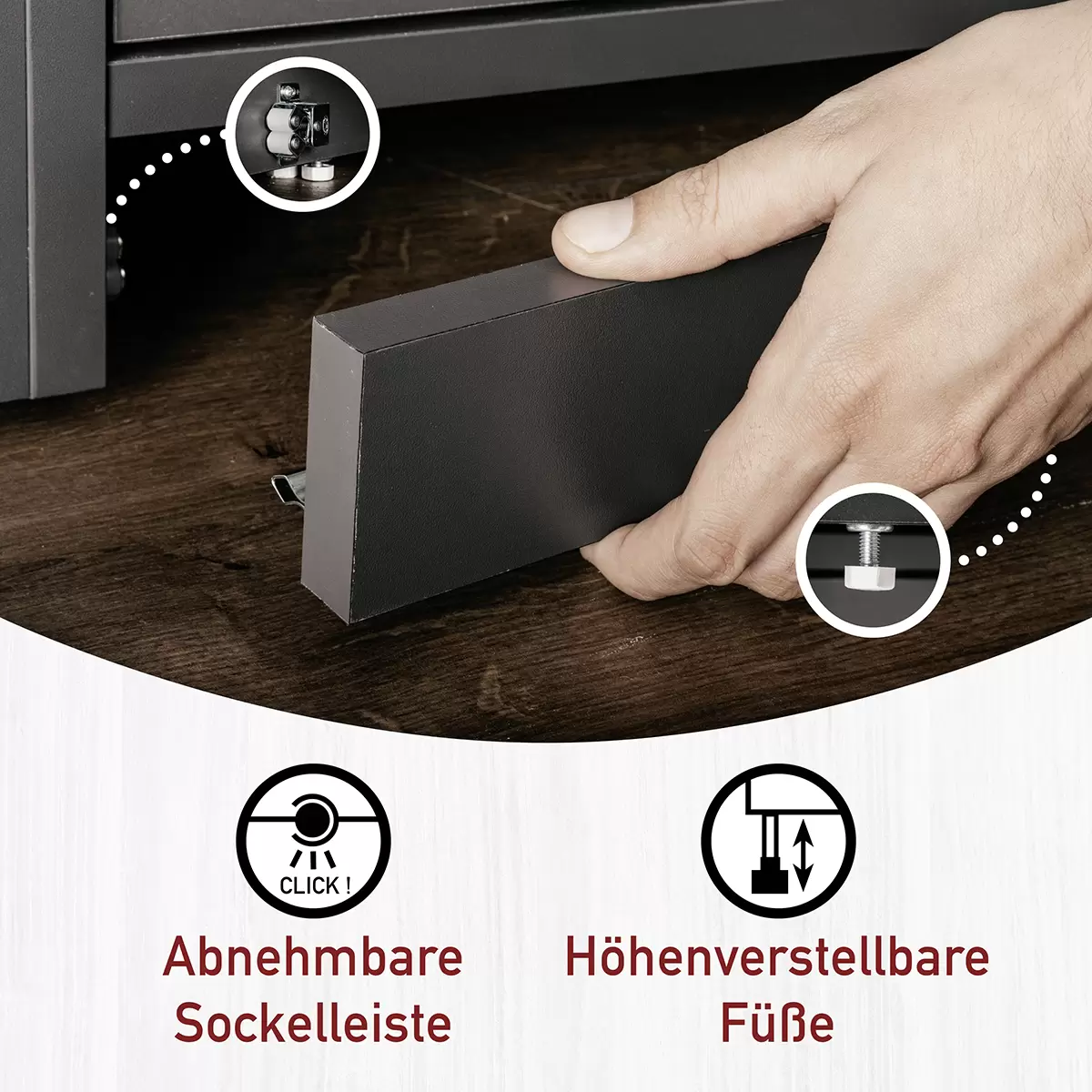 Haushaltsschrank Galleria Nero Anthrazit