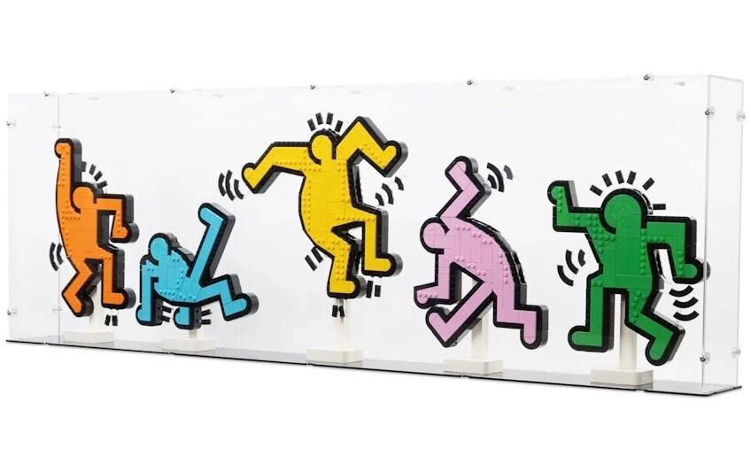 Acryl-Display für Keith Haring Tanzende Figuren 31216<br>Elegantes Acryl-Display für die LEGO Sammlung