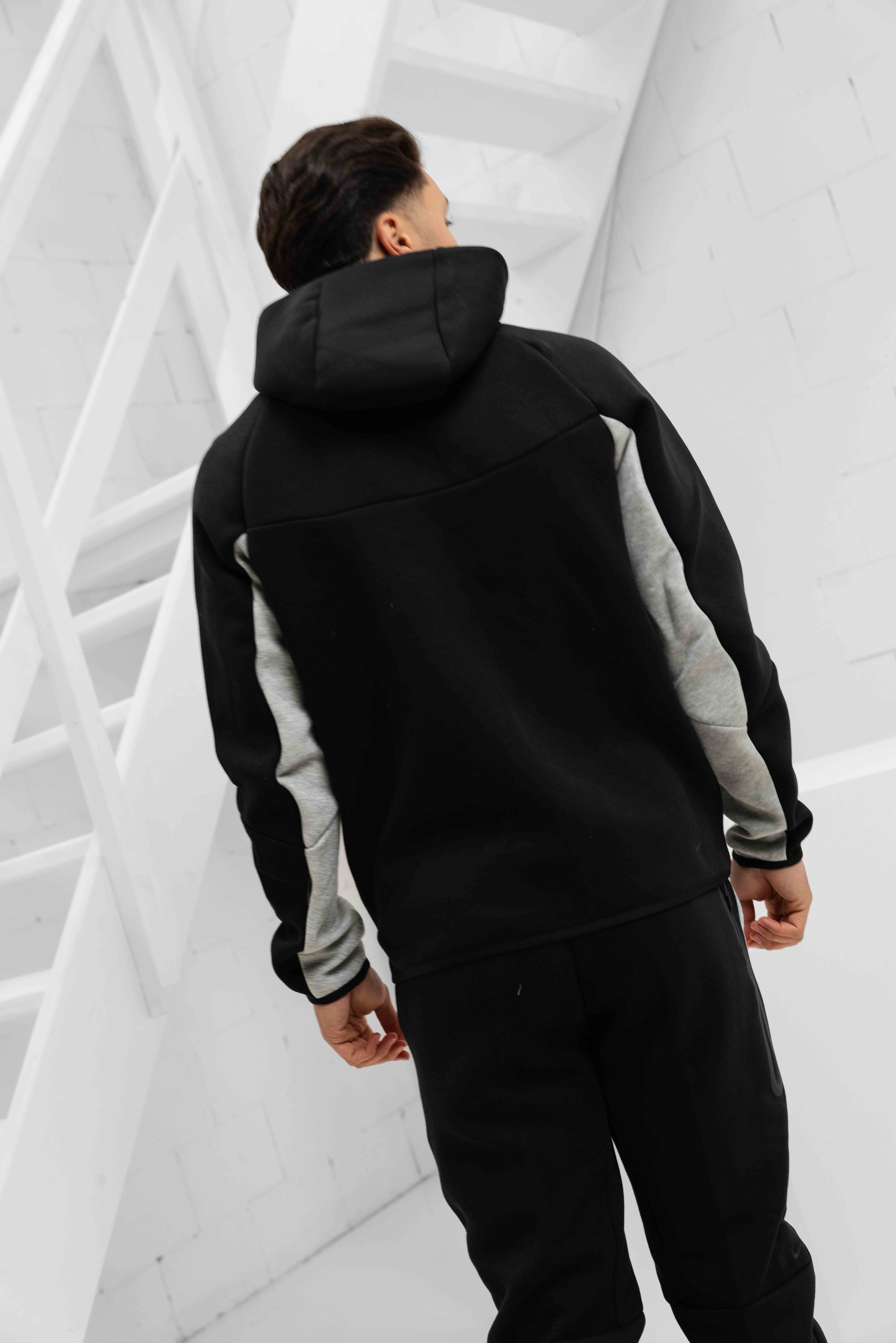 Nike Tech Fleece Trainingspak Heren Grijs/Zwart