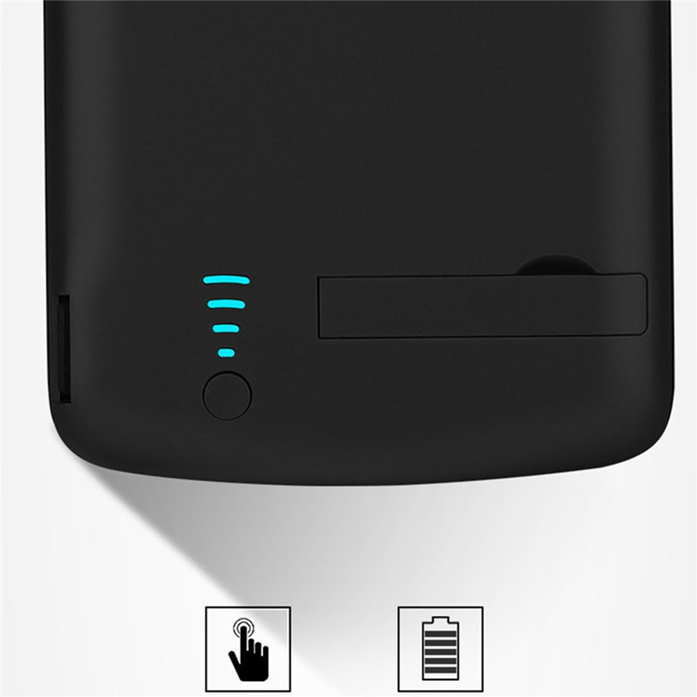 Samsung Galaxy S10 Backpack Akku Case Schutzhülle mit Kickstand (6000mAh) - Schwarz