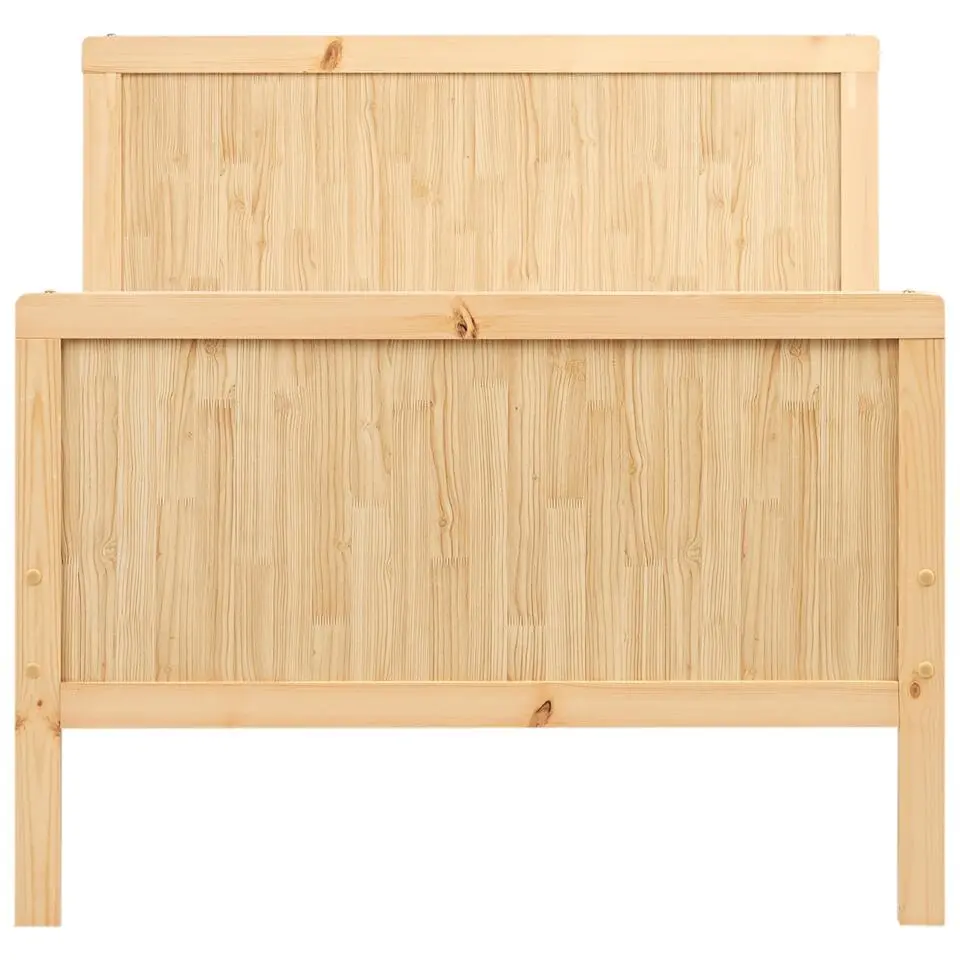 MONTIGNY - Uitschuifbaar kinderbed - Lichtbruin - Dennenhout
