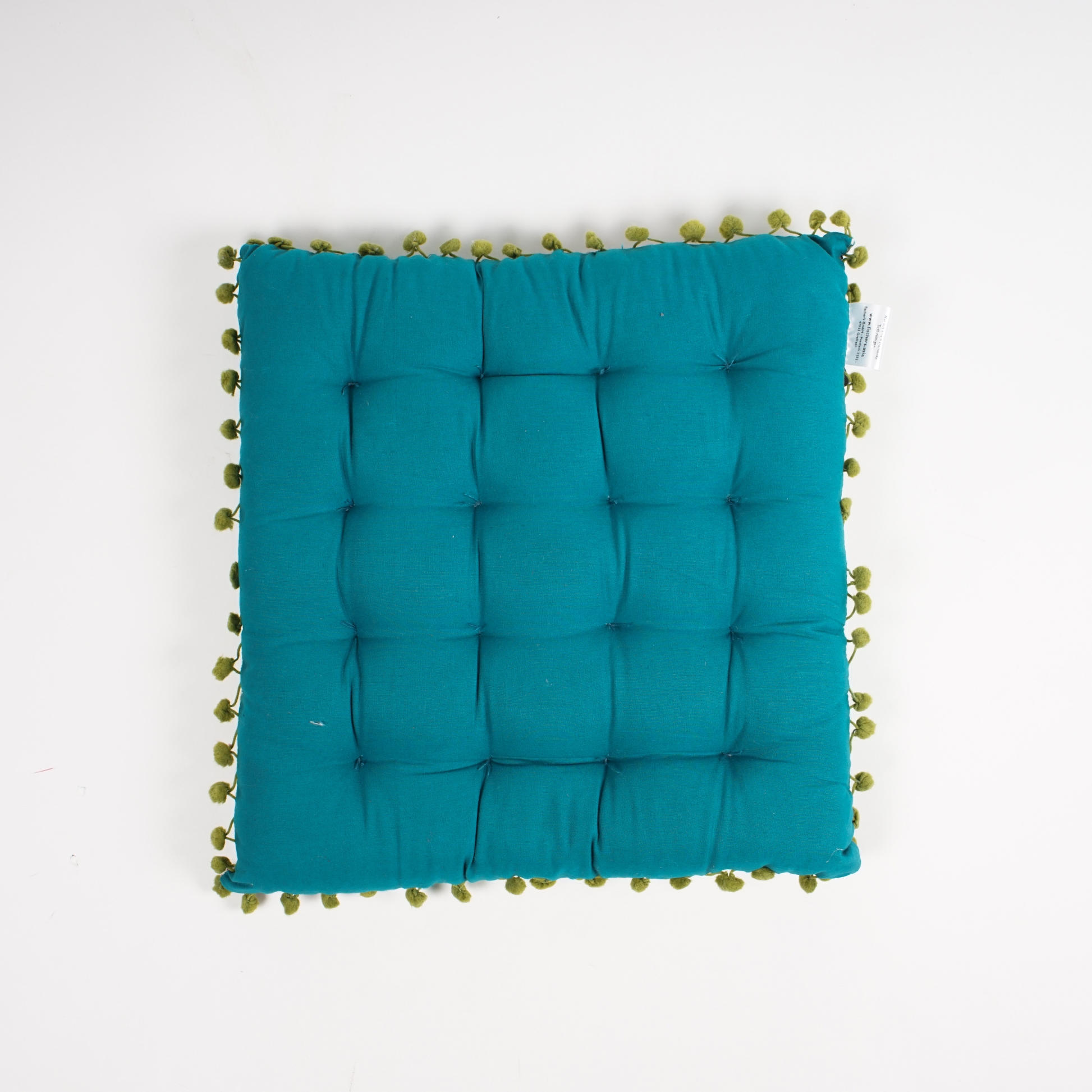 Sitzkissen 'Patchwork', blau-grün, L 40 cm, B 40 cm von fischer's lagerhaus