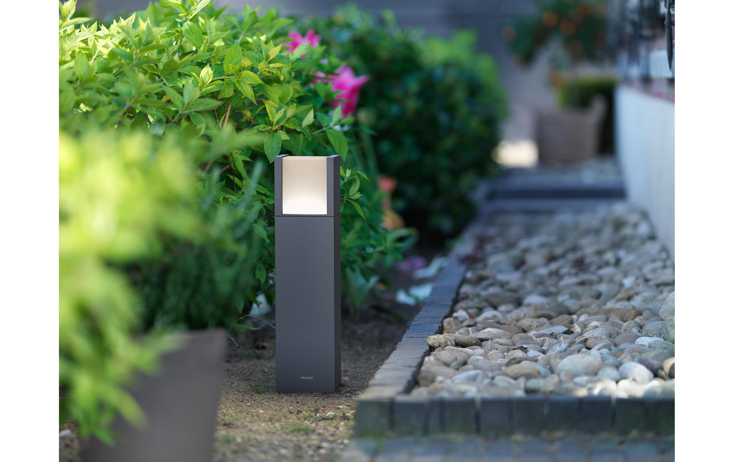 myGarden LED Sockelleuchte Arbour, 600 lm, AnthrazitSockel-/Wegeleuchte für den Aussenbereich, 1x 6 W, LED