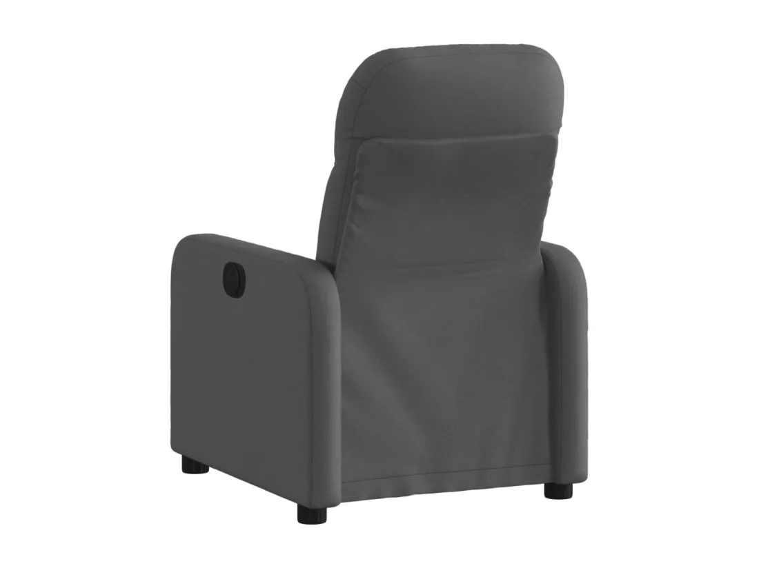 Fauteuil inclinable électrique Gris foncé Tissu