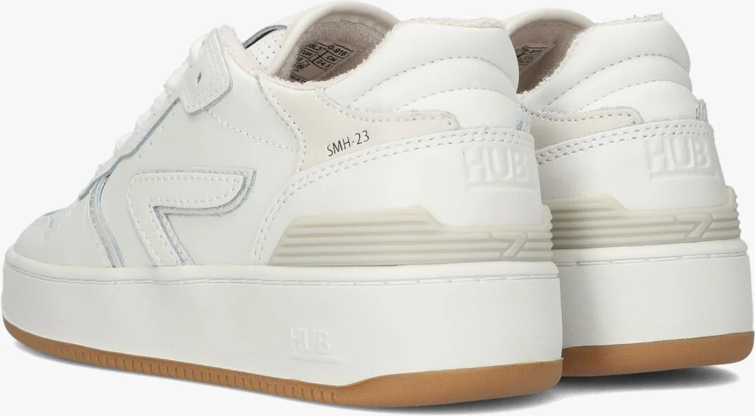HUB witte hub lage sneakers smash