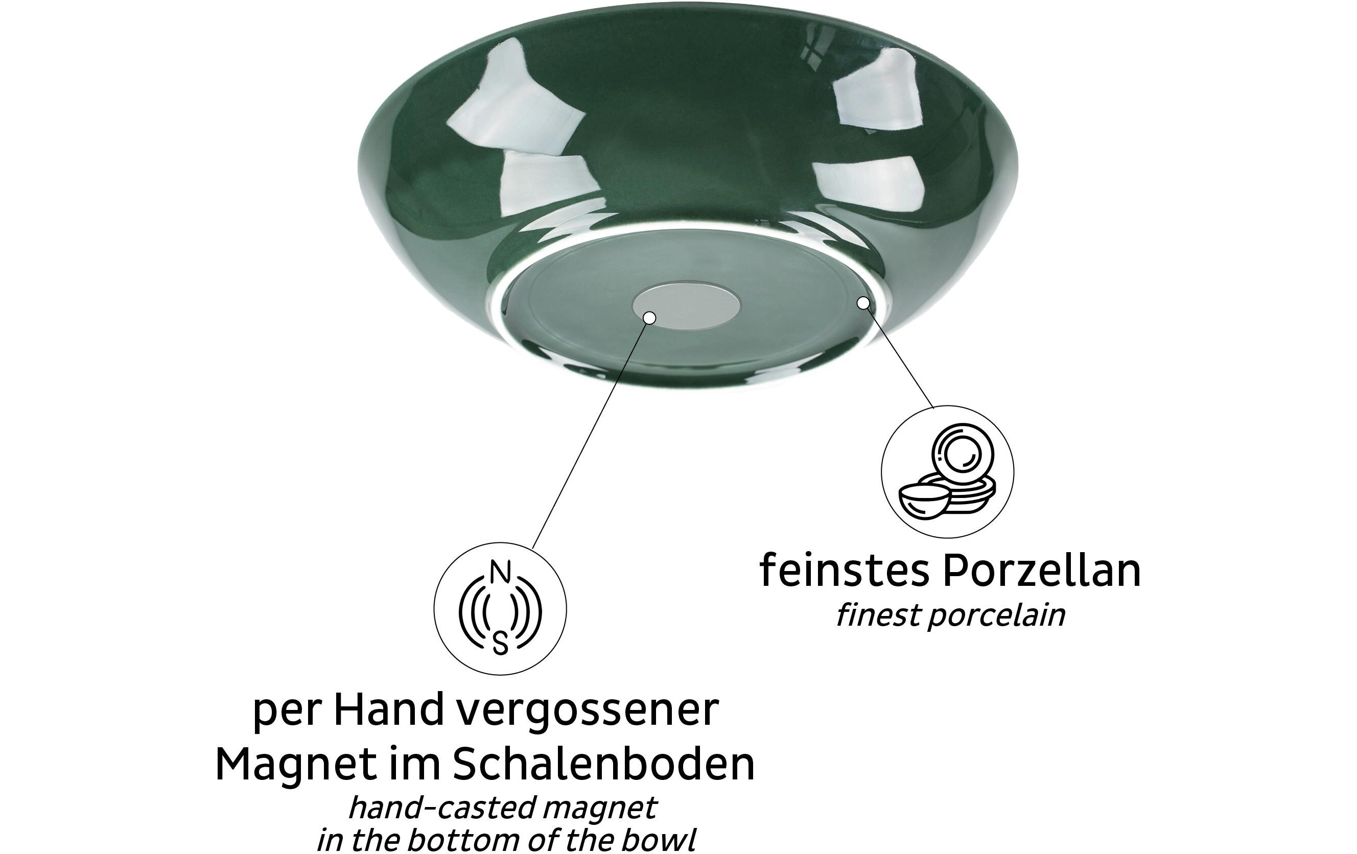 Magnet-Food-Bowls DunkelgrünStabile Outdoor-Schale für unterwegs