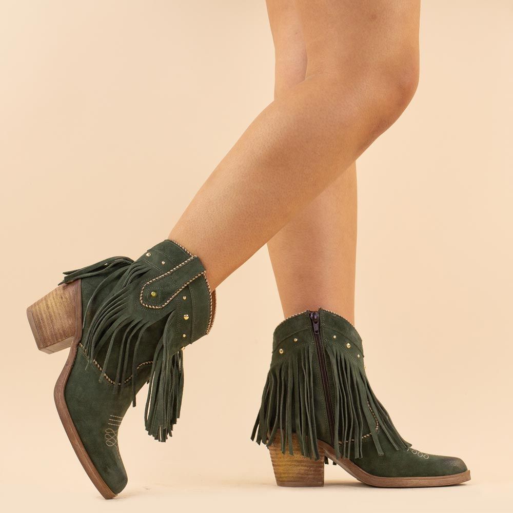 Nemonic 2299 boho boots groen