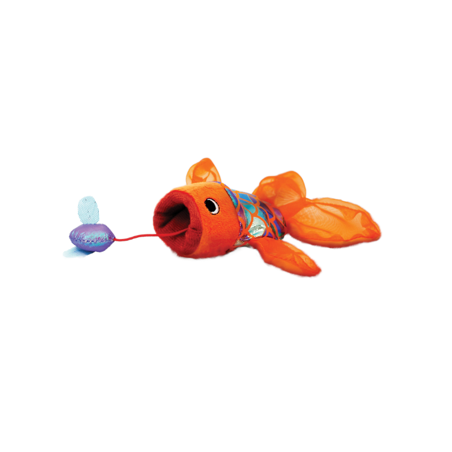 Peixe de pelúcia Kong Crackles Gulpz para gatos