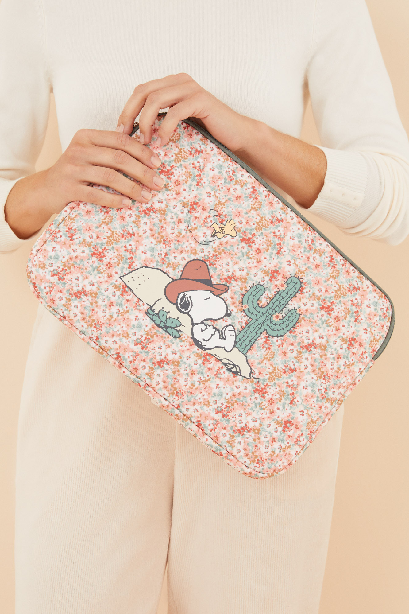 Capa de neoprene para laptop Snoopy de 15 polegadas