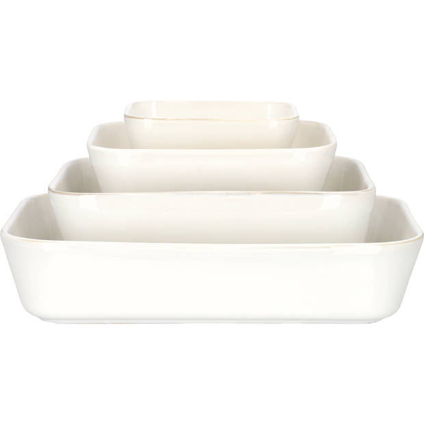 Blokker Ovenschaal Parros - 21x17x5 cm - Crème