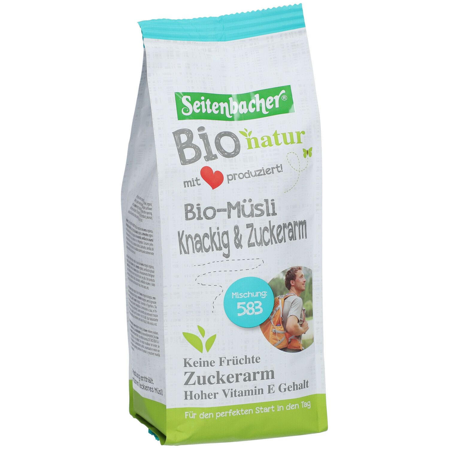 Seitenbacher® Bio natur Bio Müsli Knackig & Zuckerarm