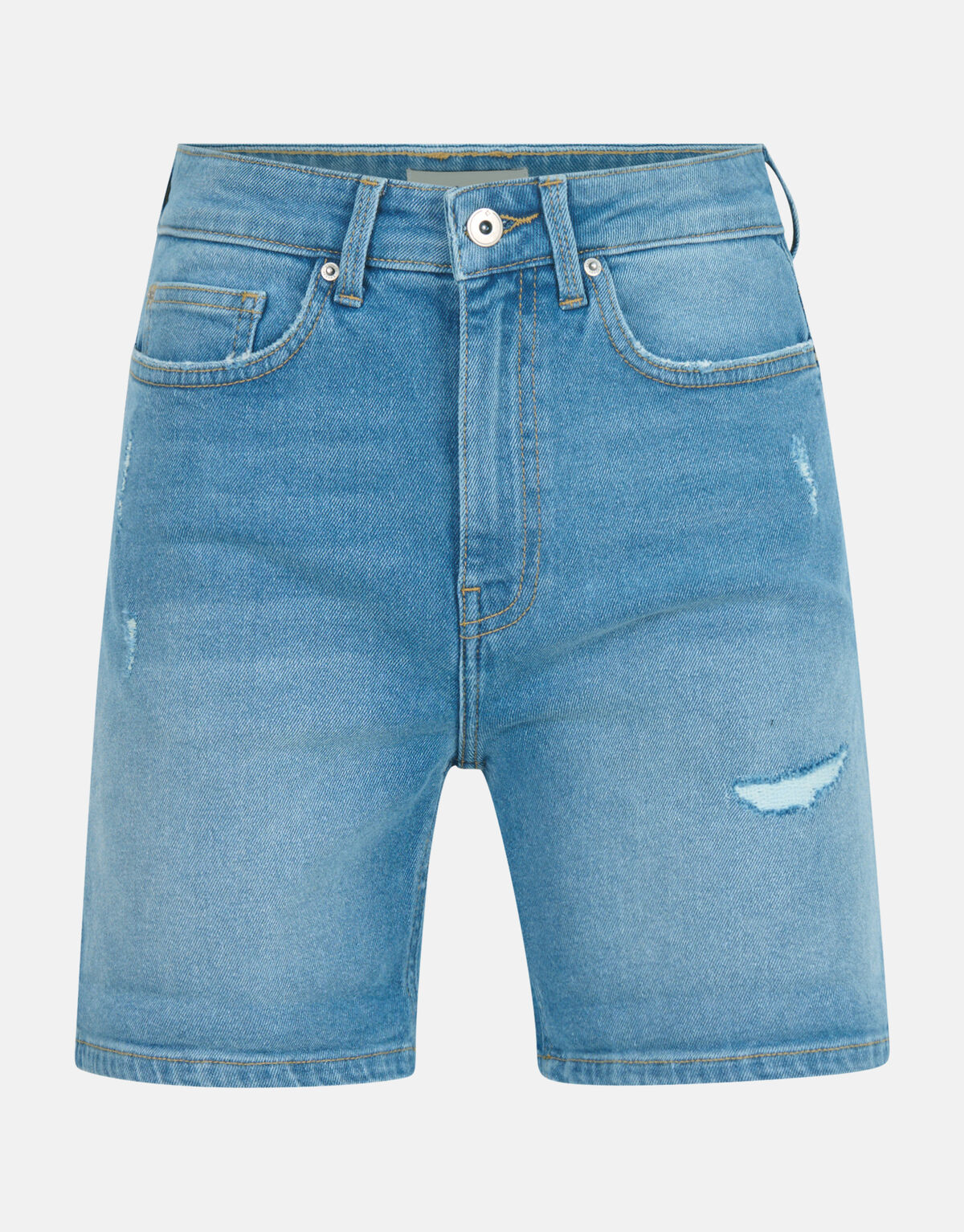 Tapered Denim Short Mediumstone