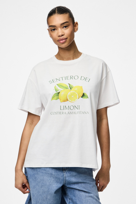 Pieces witte dames t-shirt