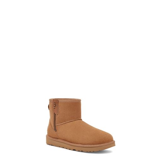 UGG Classic Mini Bailey Zip Støvler, Chestnut, 38
