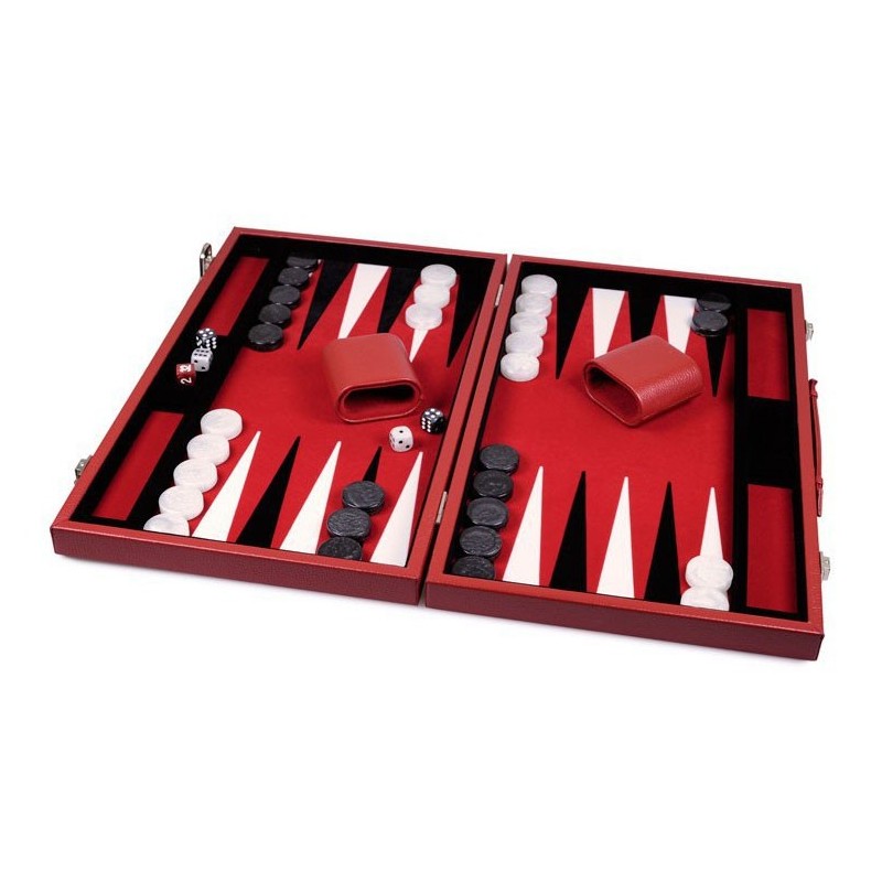 Backgammon 46 cm simili cuir