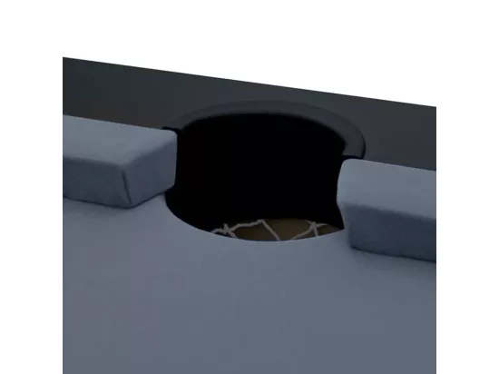 Table de billard convertible noire tapis gris - Eddie