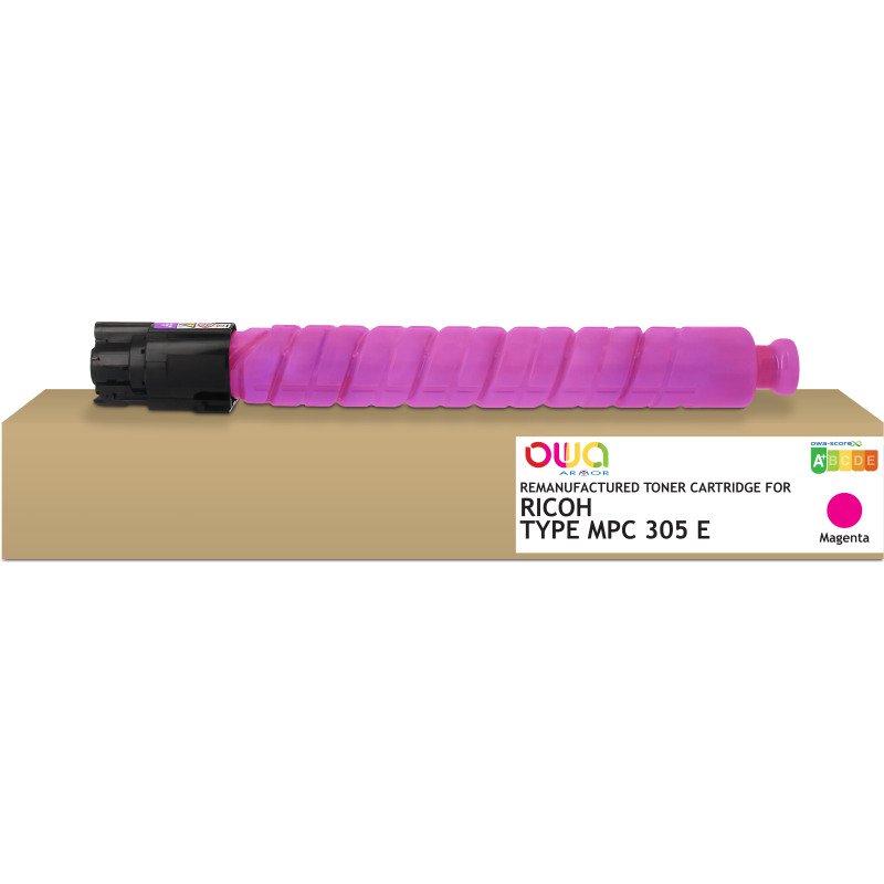Toner remanufacturé OWA - standard - Magenta - pour RICOH 841596, RICOH 842081