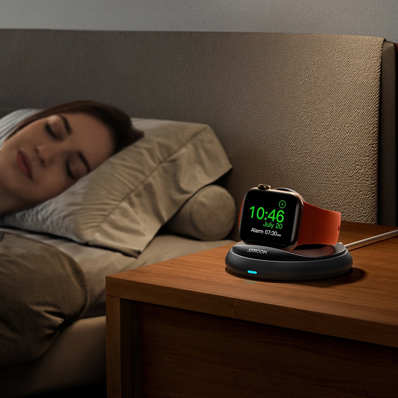 (3W) USB C auf MagSafe Apple Watch Ladegerät Wireless Charger (JR-W12) - Schwarz