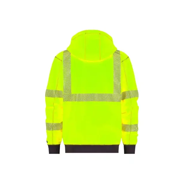 DASSY ® EVANS (300380) HÆTTE SWEATSHIRT MED HØJ SYNLIGHED gul og blå