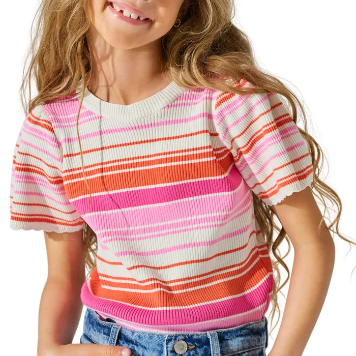 Kids Only Bianka Rib Stripe Shirt Meisjes