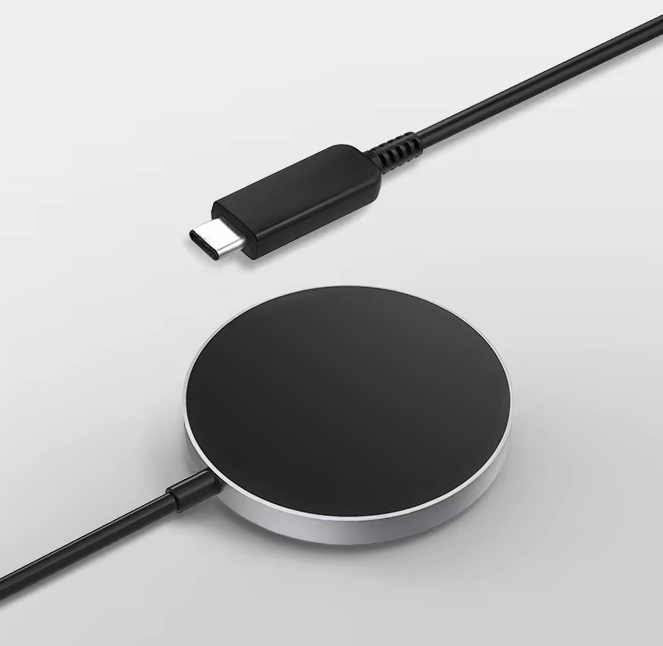 (1.5m) 15W USB C auf MagSafe Ladegerät Magnetischer Qi2.0 Wits Wireless Charger Ladepad (GP-PWU025WIABW) - Schwarz