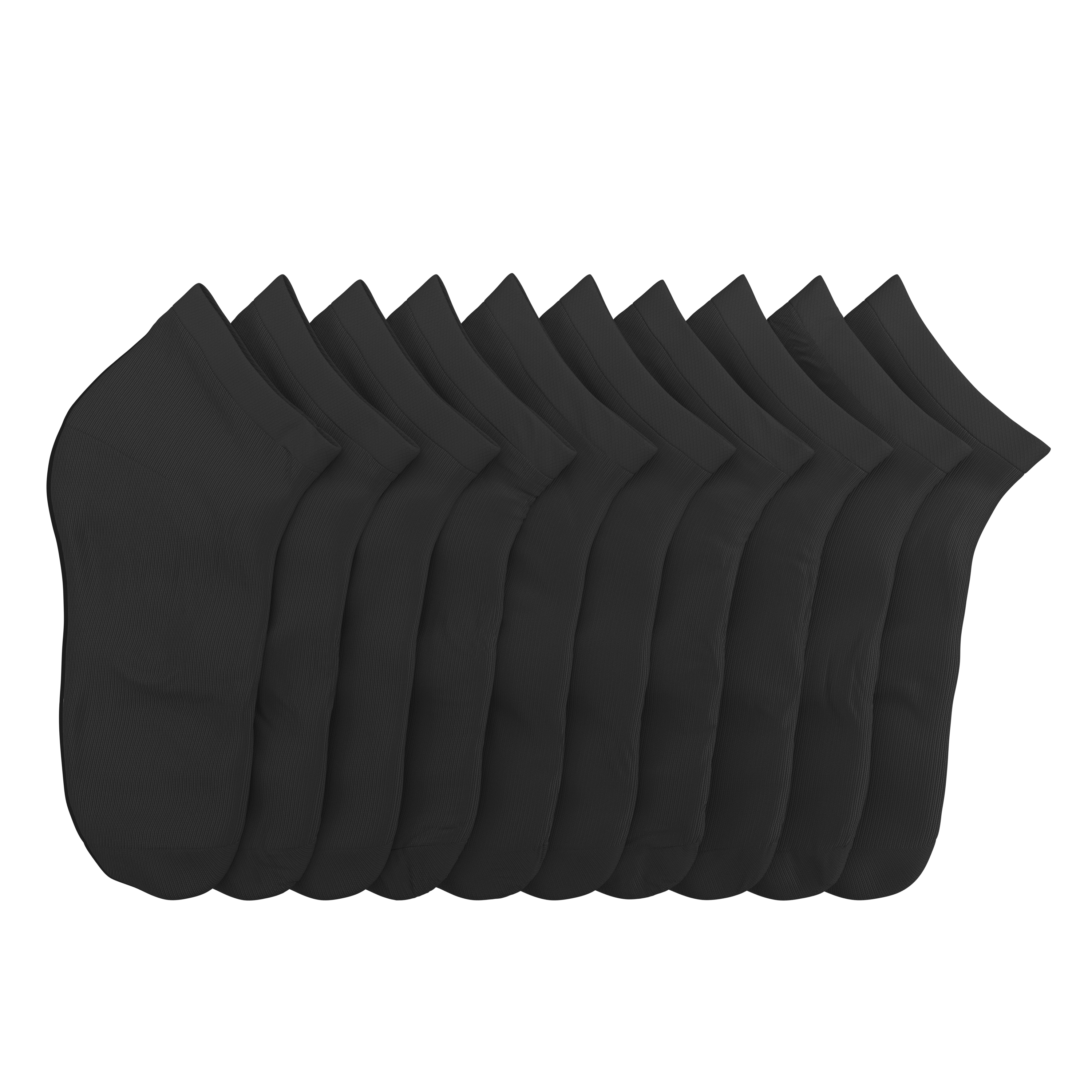 Sneaker Socken Grösse 39 - 42 10er Set schwarz