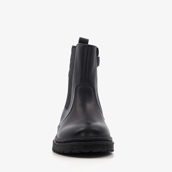 TwoDay leren meisjes Chelsea boots zwart