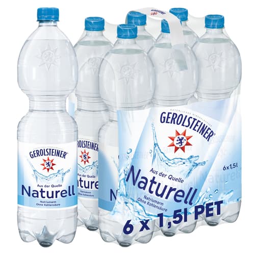 Gerolsteiner Mineralwasser Naturell 6x1,5 l PET (EINWEG)