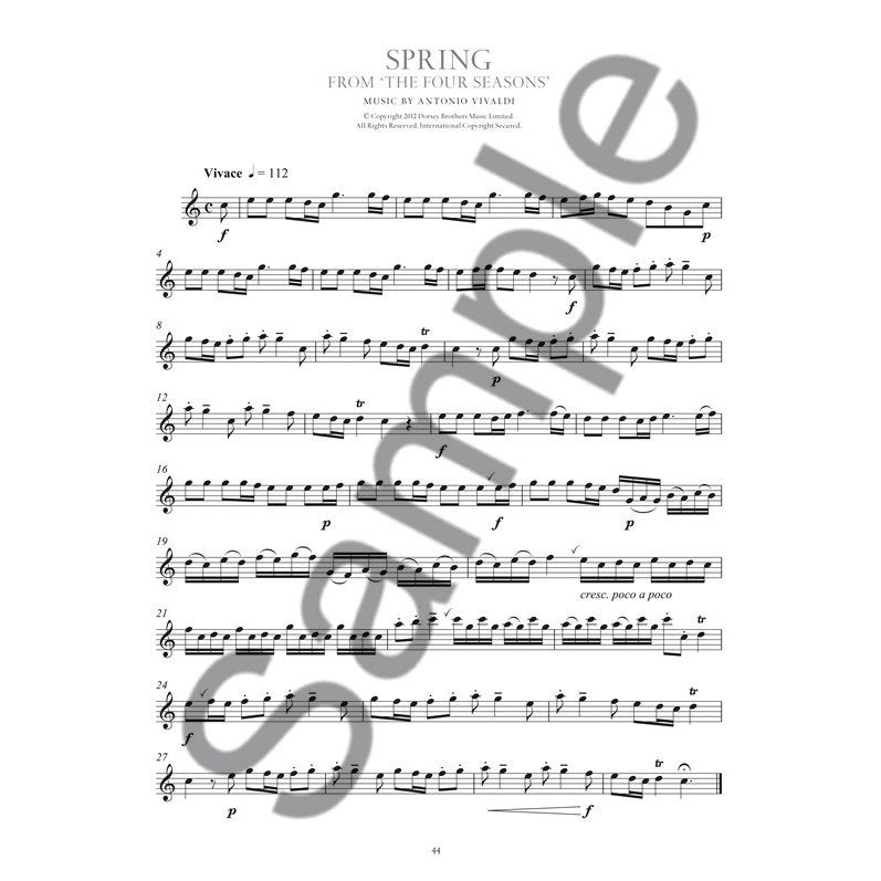 Wise Publications - The Legendary Series: Clarinet