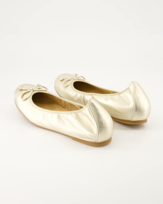 Unisa Acor Ballerinas in Gold