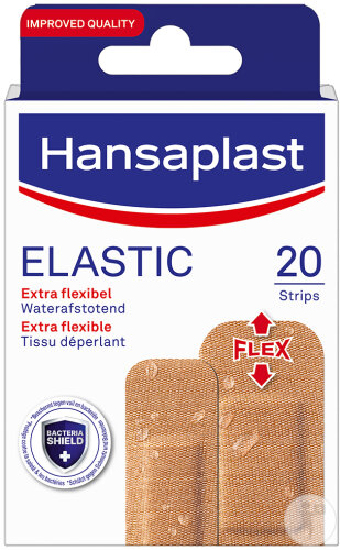 Hansaplast Elastic Pansements Prédécoupés Extra Flexibles 20 Strips