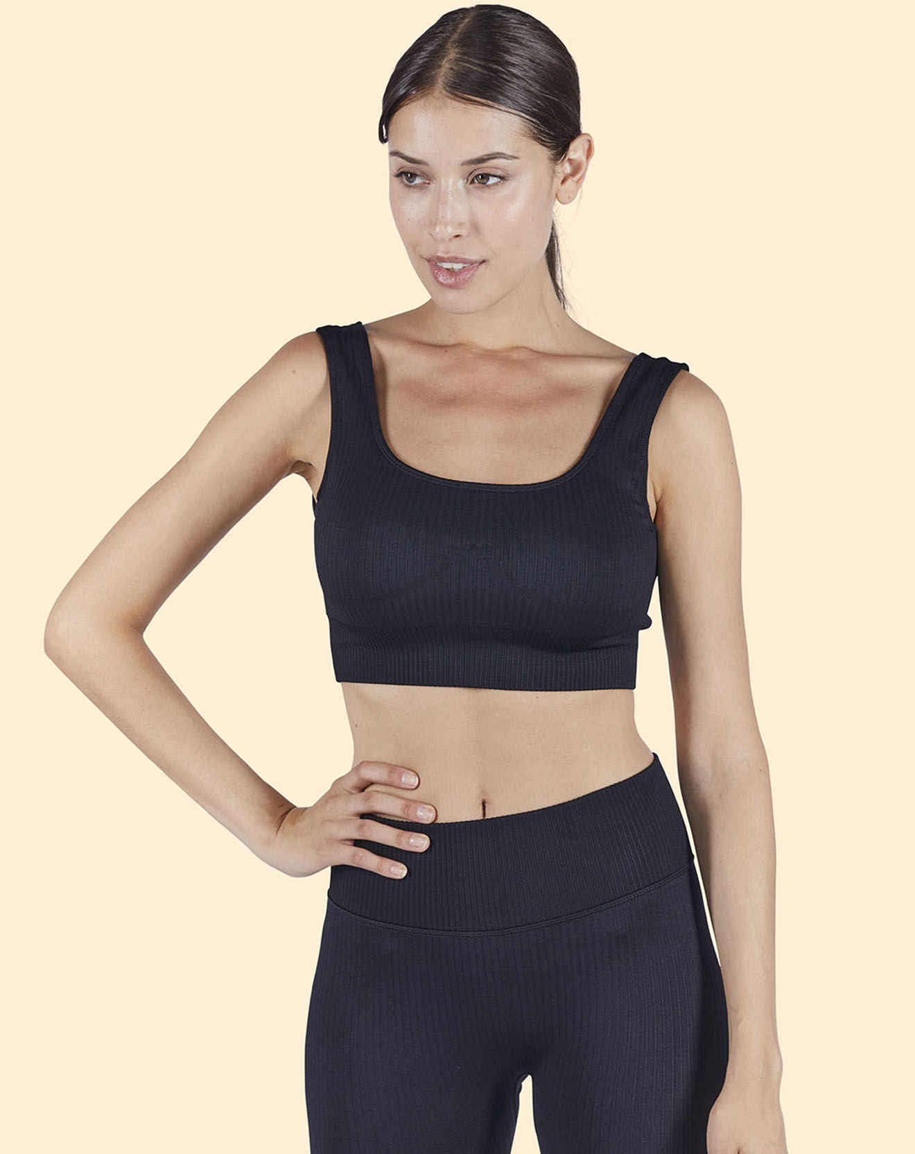Onamaste Brassière de sport Maintien léger noire