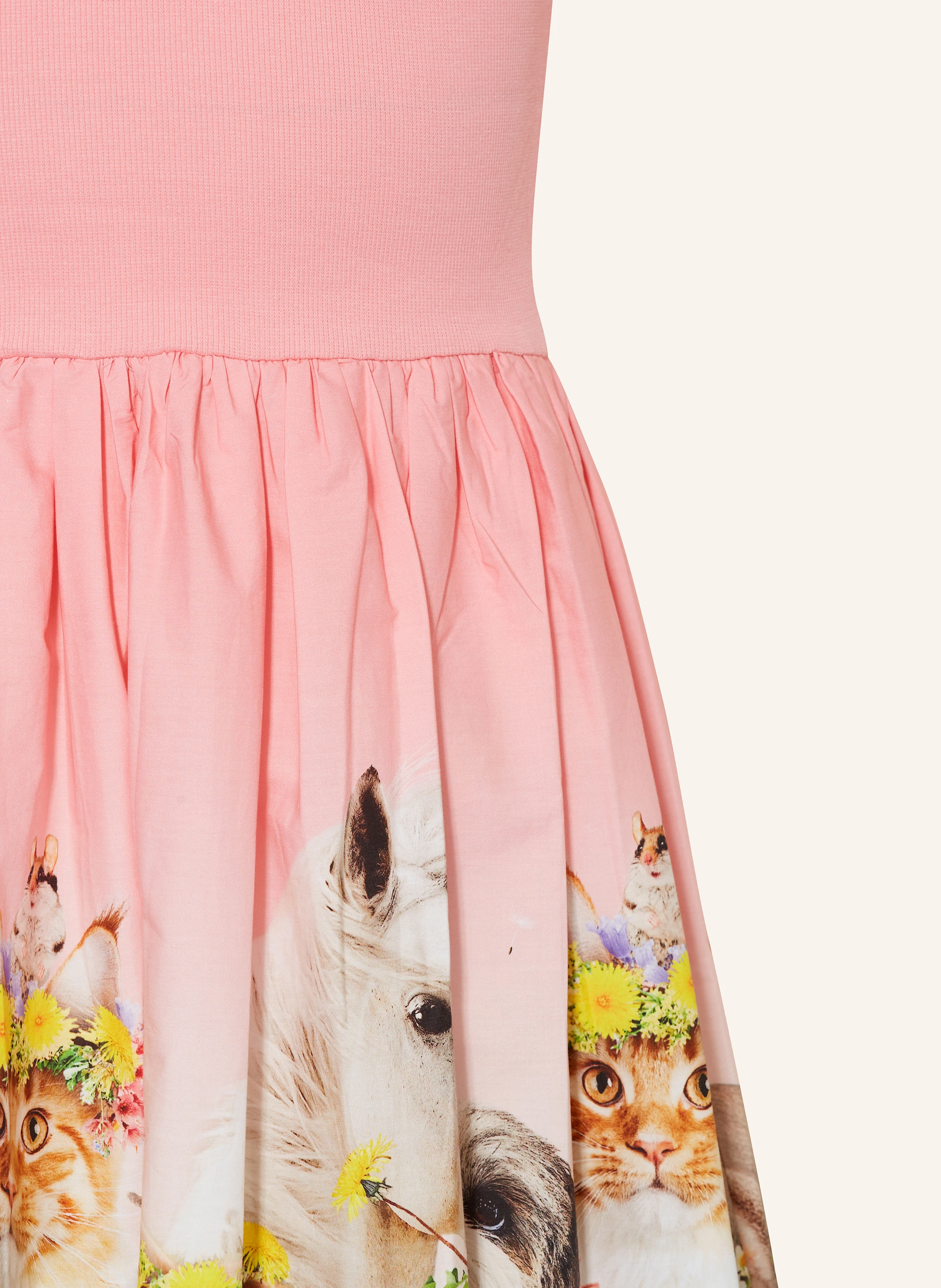 molo Kleid im Materialmix