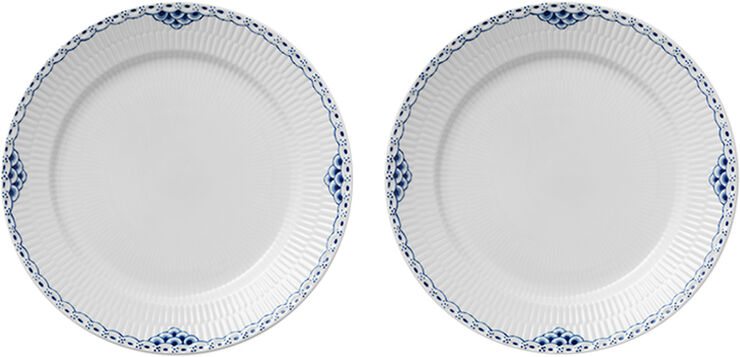 Royal Copenhagen Prinsesse 2-pak tallerkner 27cm Hvid
