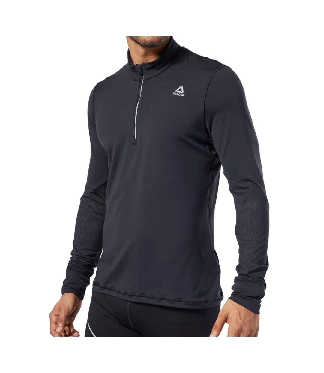T-Shirt Noir Homme Reebok Osr Thermowarm