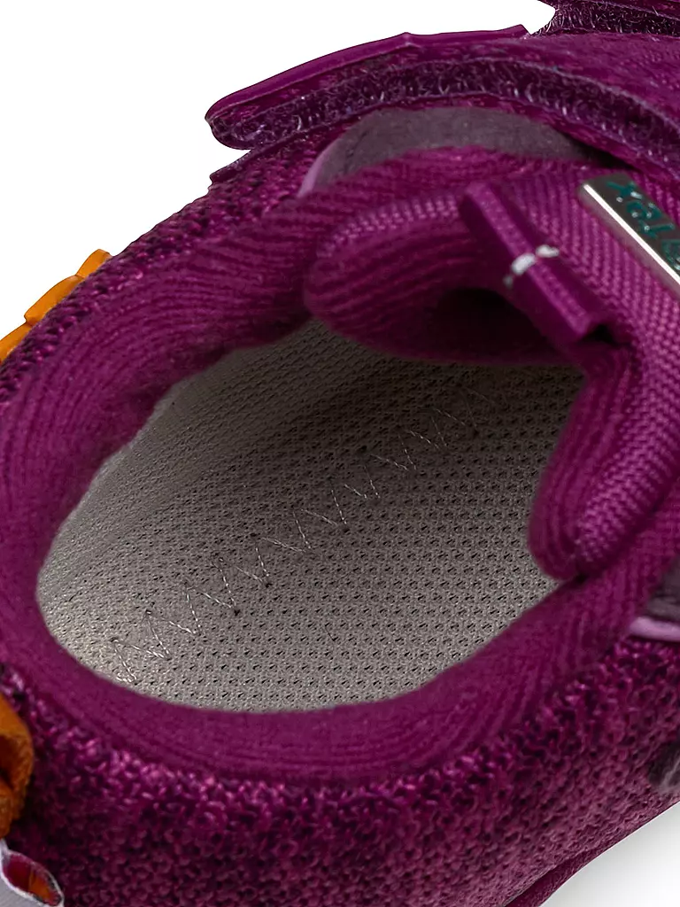 AFFENZAHN Kinder Barfußschuhe - Übergangsschuhe KNIT HAPPY Vogel beere