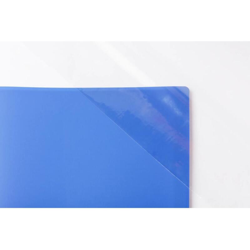 Rouleau couvre-livres cristal non adhésif PVC 8/100ème 5 m x 0,45 m Présentoir - Transparent